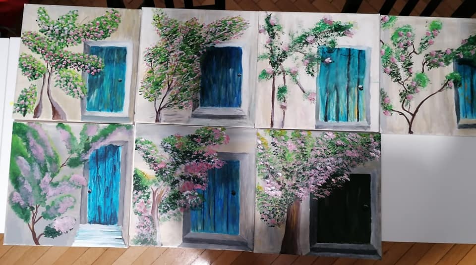 Ateliere neconvenționale - Seara de Pictura și Vin 11 Imagine din galeria atelierului „Pictură și vin”